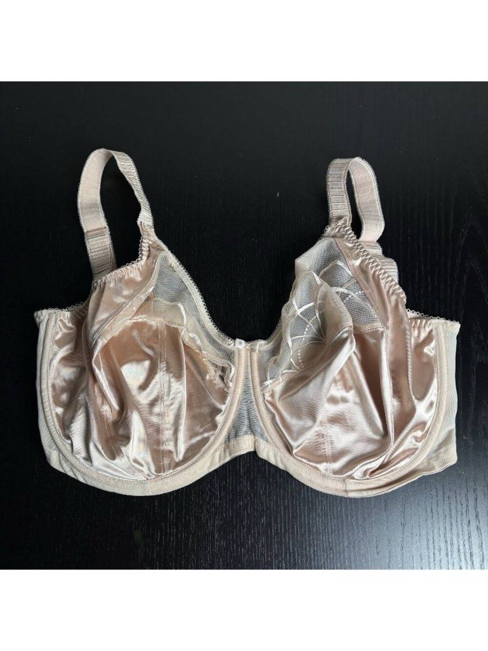 ELOMI Size 34L Cate Full Cup Banded Underwire Bra Beige/Nude Style EL4030